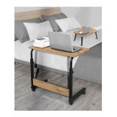 servetavcı Çift Kullanımlı Yükseklik Ayarlı Laptop Sehpası ve Çalışma Masası - Ceviz (Tekerli) - 1