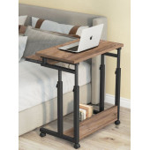 servetavcı Yükseklik Ayarlı ve Klavyelikli Laptop Sehpası ve Çalışma Masası - Ceviz (Tekerli) - 1