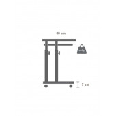 servetavcı Yükseklik Ayarlı ve Klavyelikli Laptop Sehpası ve Çalışma Masası - Ceviz (Tekerli) - 4