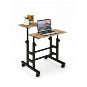 servetavcı Yükseklik Ayarlı Bilgisayar/Laptop ve Çalışma Masası - Atlantik Çam (Tekerli) 70x60 thumbnail 2