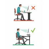 servetavcı Yükseklik Ayarlı Laptop Sehpası ve Çalışma Masası - Ceviz (Tekerli) 60x60 - 4
