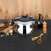 Serenk Definition 6 Litre Düdüklü Tencere - 18/10 Paslanmaz Çelik, Güvenli Emniyet Kilidi thumbnail 4