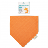Novibaby Müslin Bebek Fular Önlük  Tarçın  Mama Önlüğü Salya Bezi Ağız Mendili Bandana 30x30cm - 1
