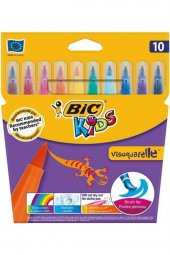 Bic Kids Visaquarelle Fırça Uçlu Keçeli Boya Kalemi 10 Renk - 1