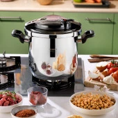 Schafer Cooky Düdüklü Tencere 7 L- Siyah/Rosegold - 1