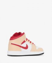 Nike Air Jordan 1 Mid Light Curry Cardinal (GS) - 3