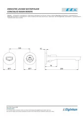 Eca Myra Ankastre Lavabo Bataryası Sıva Üstü Mat Beyaz 102167603C4-YY - 2