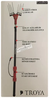 Derentürk Troya Zeytin Hasat Makinesi  - 12 Volt Akü İle Çalışır - 2