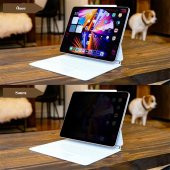 Peeq Ipad Pro 12.9 2021 M1 Tablet Hayalet Full Glue Temperli Ekran Koruyucu - 3
