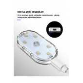 Araç Içi Dokunmatik Sensörlü Mini Led Lamba Beyaz 9 Işık Renkli  AA173 (DK-11) - 2