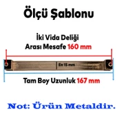 Bihter Eskitme Antik Bakır 160 mm Metal Mobilya Mutfak Çekmece Dolap Dolabı Kulpu Kulbu Kulpları - 2