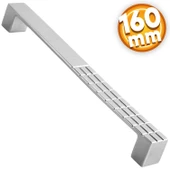 Bihter Desenli Mobilya Mutfak Dolabı Çekmece Dolap Kulpu Kulbu Krom(160 MM-16.0 CM) Metal Kulpları thumbnail 1