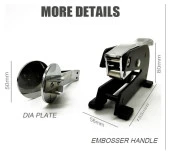 Soğuk Mühür Kabartma Damga Portatif Masa Tipi Baskı Makinesi 52mm thumbnail 12