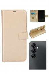 Samsung Galaxy A14 Uyumlu Kamera Korumalı Cüzdanlı ve Kapaklı Kılıf - 1