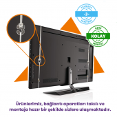 Bestomark Kristalize Panel Grundig 65 GEU 7830 B Tv Ekran Koruyucu Düz (Flat) Ekran thumbnail 3