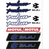 BAJAJ PULSAR UYUMLU A4 ETİKET SETİ MAVİ - 1