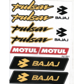 BAJAJ PULSAR UYUMLU A4 ETİKET SETİ SARI - 1