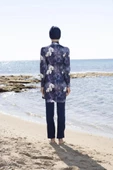 ESTİVA 23907 Lacivert Dijital Desenli Tam Boy Lycralı Tesettür Mayo thumbnail 3