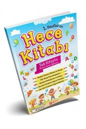 Hece Kitabı 4 Adım Yayınları 1 Sınıf İçin İlk Okuma Yazma Öğrenme Kitabı Örnek Harfler Okumayı Öğrenme Kitapı - 1