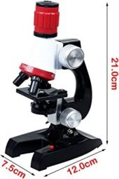 Hayal Sepeti  Science Kits For Kids Microscope Beginner Microscope Kit LED 100X, 400X, And 1200X - 4