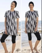 Estiva 23802 Siyah Kısa Kol  Yarı Kapalı Mayo thumbnail 1