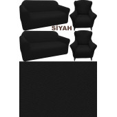 Bumedo Bal Peteği Spandex Kumaş Likralı Lastikli Kanepe Koltuk Kılıfı Takımı 3311 Maksi Takım - 2