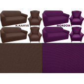 Bumedo Bal Peteği Spandex Kumaş Likralı Lastikli Kanepe Koltuk Kılıfı Takımı 3311 Maksi Takım - 11