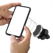 Araç İçi Izgaraya Takılan Telefon Tutucu Mıknatıslı Döndürülebilir Telefon Tutucu Yuvarlak Model - 6