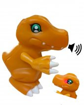 Digimon Pokemon Agumon Charmander  1 Adet Sesli Işıklı Konuşan Figürler Dijimon Oyuncak - 1