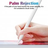 iPad 11 M2 Çipli Uyumlu Palm Rejection & Eğime Duyarlı Stylus Kalem - 3