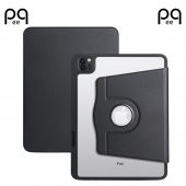 Peeq Apple iPad Air 10.9 2020 (4.Nesil) Kılıf  Termik Kalem Bölmeli Dönebilen Standlı Kılıf - 1