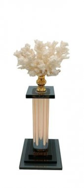 Crearthome Kristal Sütunlu Mercan Obje Küçük Boy BAL SZR-93-BAL - 1