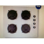 Dominox DHG  4G WH S C Ankastre Ocak Beyaz Cam - 1