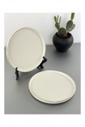 Glore İstanbul Vella 6 Kişilik Pasta Tabağı 20 Cm - 1