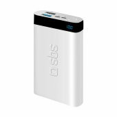 Sbs İntelligent Fast Charge 10.000mAh 2xUsbA + Type-C Çıkışlı Led Göstergeli Powerbank Beyaz - 1