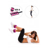 Spor Byfit 0.25 Kg x 2 Adet Pembe El veya Ayak Bileği Ağırlığı  Atlama ipi HEDİYELİ - 1