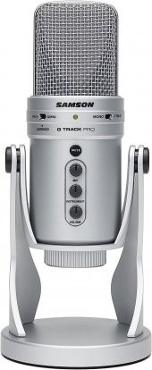 Samson G-Track Pro Silver Profesyonel USB Kondenser Mikrofon - 1