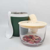 Vagonlife XC-557 700ml Yeşil 2 Katlı Yeni Nesil Sefer Tası - 3