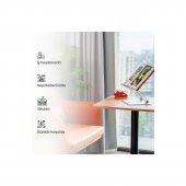 NPO STD002 Okuma Açısı Ayarlı,Kıskkaçlı Alüminyum&Ahşap Kitap/Tablet/Notebook Standı Modern Rahle - 1