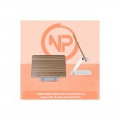 NPO STD002 Okuma Açısı Ayarlı,Kıskkaçlı Alüminyum&Ahşap Kitap/Tablet/Notebook Standı Modern Rahle - 4