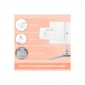NPO STD007 Okuma Açısı Ayarlı Koruma Kıskkaçlı Alüminyum&ABS Kitap/Tablet/Dergi Standı Modern Rahle - 2