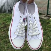 Kadın Converse All Star Ayakkabı Kısa Beyaz - 1