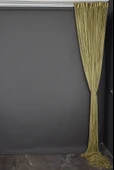 DÜZ İP MODEL AÇIK HAKİ YEŞİL RENK HAZIR İP PERDE En_300 Cm Boy_280 Cm thumbnail 4