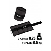 Spor Byfit 0.25 Kg x 2 Adet Siyah El veya Ayak Bileği Ağırlığı  Atlama ipi HEDİYELİ - 2