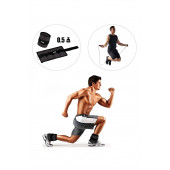 Spor Byfit 0.5 Kg x 2 Adet Siyah El veya Ayak Bileği Ağırlığı  Atlama ipi HEDİYELİ - 1