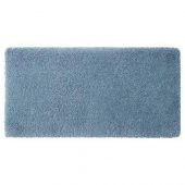 Mikrofiber Banyo Paspası Deniz Mavi Renk MeridyenDukkan 60x120 cm Kalın Tüylü - 1