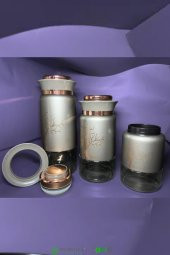 Arow Ağaç Desen 3lü Kavanoz Gri DC.TR-3744 - 1