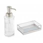 ZBOSP-C386 CAM SIVI SABUNLUK VE AKRİLİK SABUNLUK 2 Lİ BANYO SETİ thumbnail 2