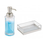 ZBOSP-C386 CAM SIVI SABUNLUK VE AKRİLİK SABUNLUK 2 Lİ BANYO SETİ thumbnail 3