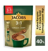Jacobs 3ü1 Arada Gold Kahve Karışımı Yumuşak Lezzet 40 Adet - 1
